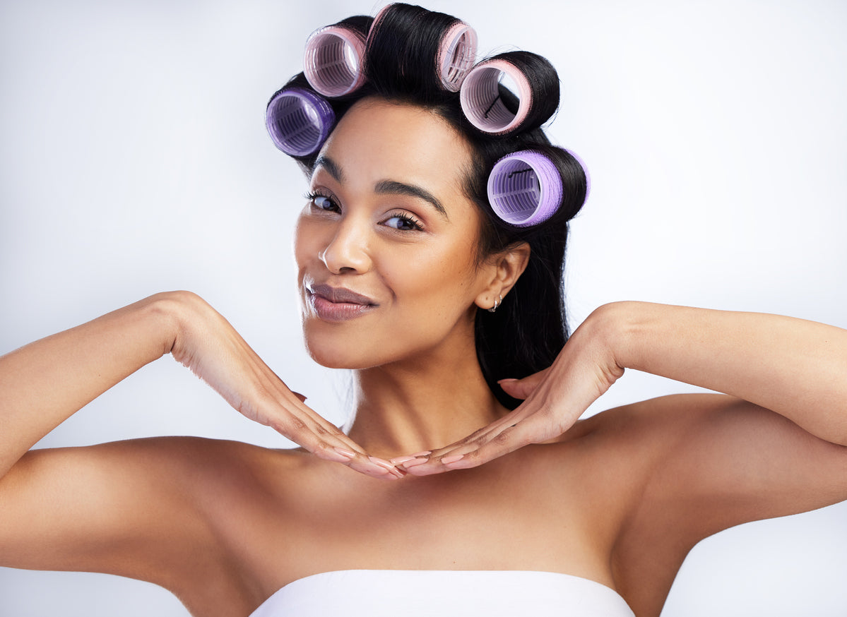 hot rollers for the perfect blowout look
