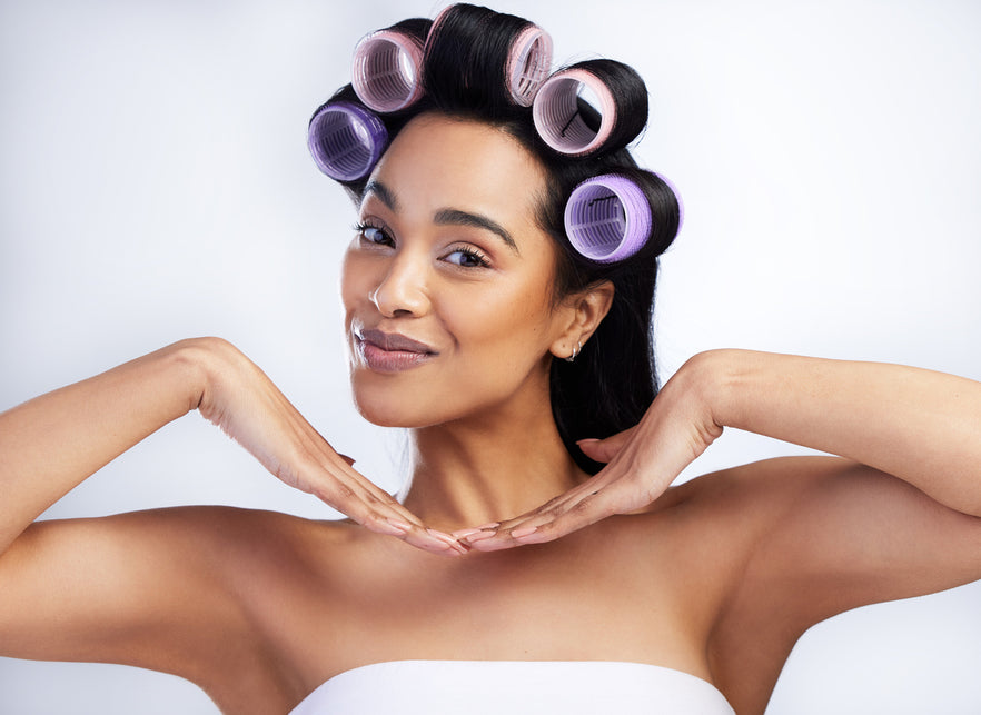 hot rollers for the perfect blowout look