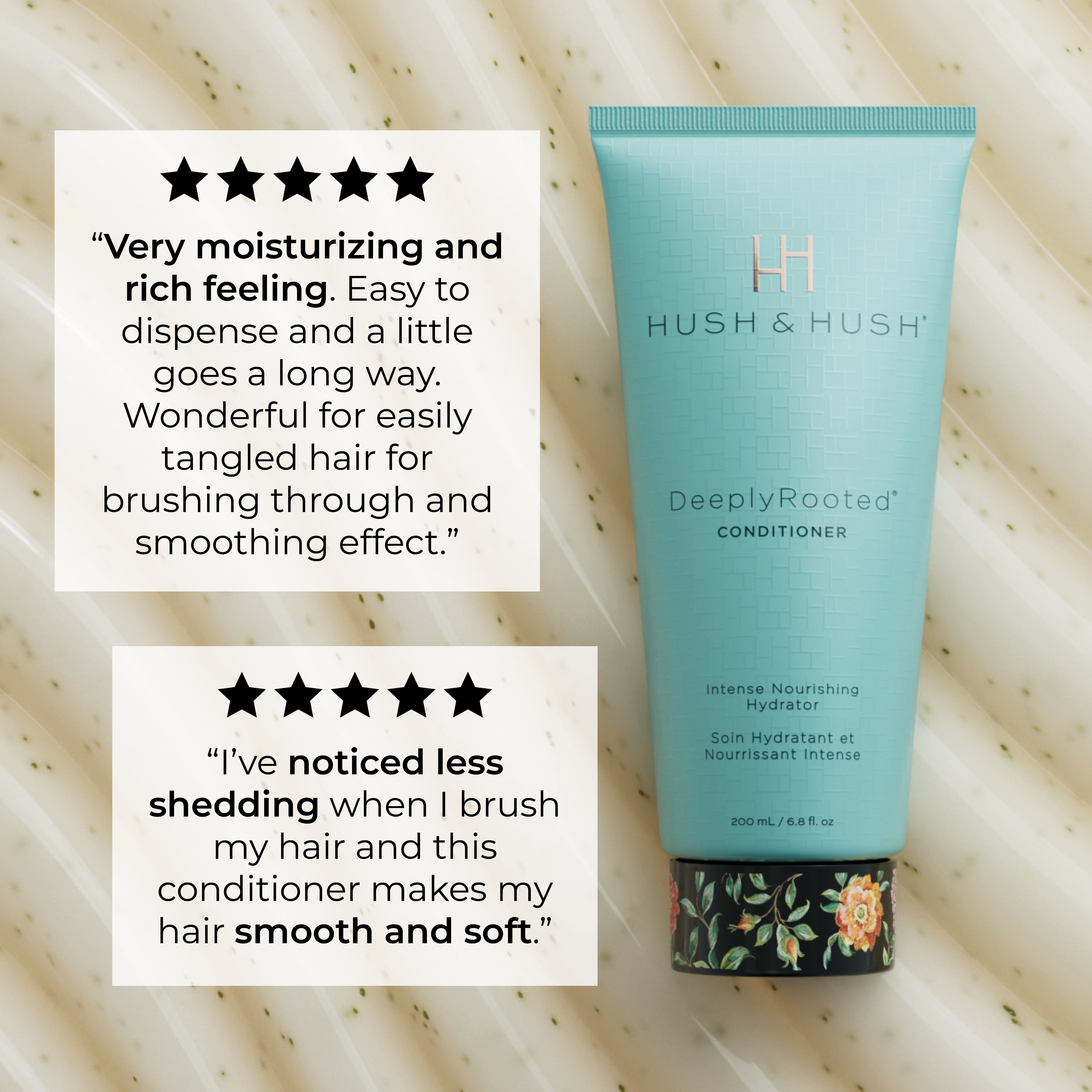 HUSH & HUSH DeeplyRooted Conditioner – Intensiv Nährende Haarspülung Für Geschädigtes Haar, Vegan & Parabenfrei